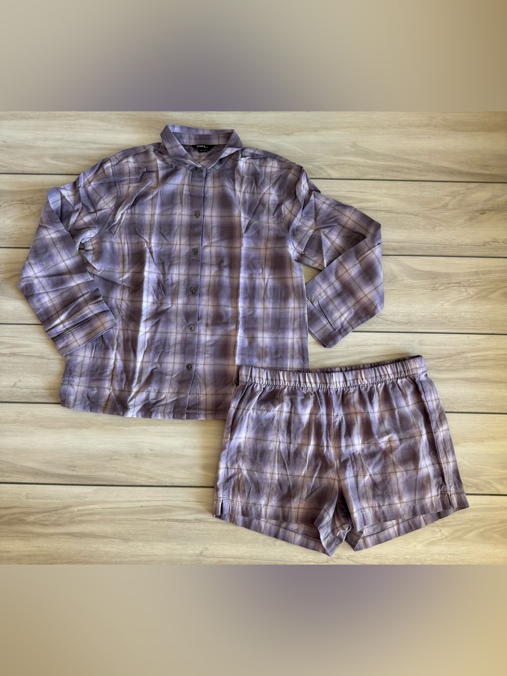 Eddie Bauer 2 Piece Flannel Sleep Set Medium Lavender NWT